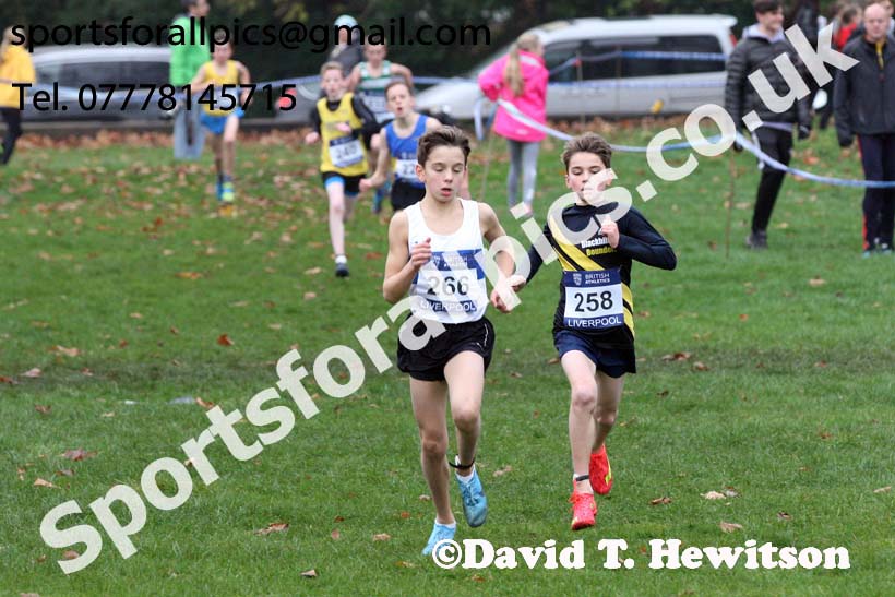 Boys under-13s British Athletics Liverpool Cross Challenge, Sefton Park, Liverpool. Photo:  David T. Hewitson/Sports for All Pics